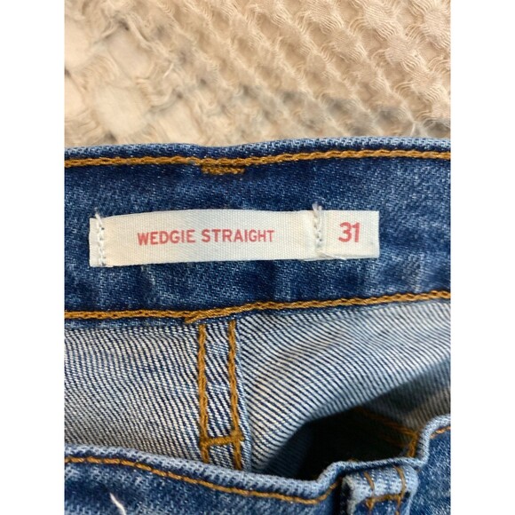 Levi Strauss Women’s Jeans Button Fly W31 L28 Wedgie Straight “Butt Lift” - Picture 6 of 12